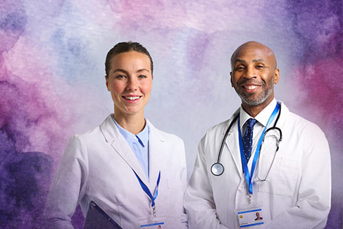 A woman participating in a group